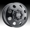 Ultra 002BK Modular Dually Gloss Black Custom Truck Wheels 3